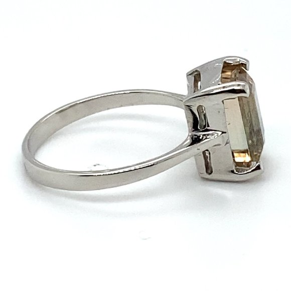 Tourmaline 2.89ct Solid 14K White Gold Ring - Picture 4 of 6